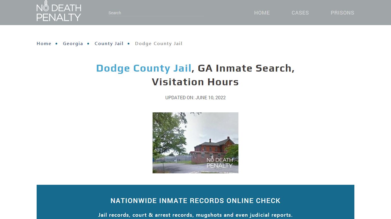 Dodge County Jail, GA Inmate Search, Visitation Hours